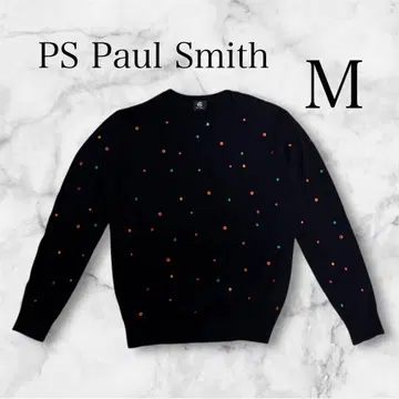 새상품급 PS Paul Smith 니트 스웨터 코튼 블랙 M
