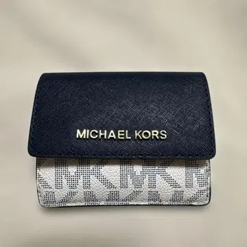 마이클코어스 지갑 접이식 네이비