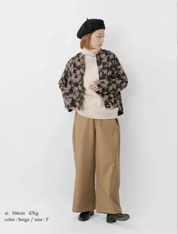 새상품급 FIL DE FER 페르 미들 플라워 긴팔 셔츠