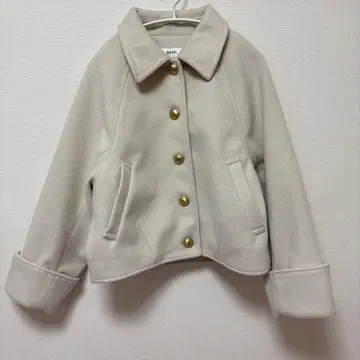 SNIDEL 플리스 자켓 폴리에스테르 크림색