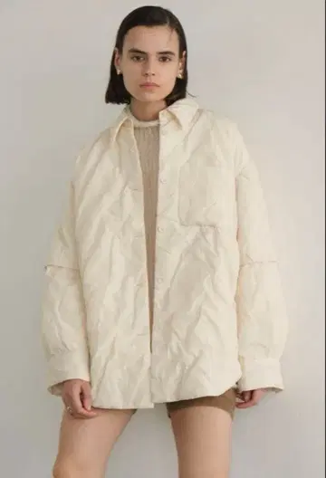 CLANE 클라네 PADDED CRUMPLY SHIRT JACKET