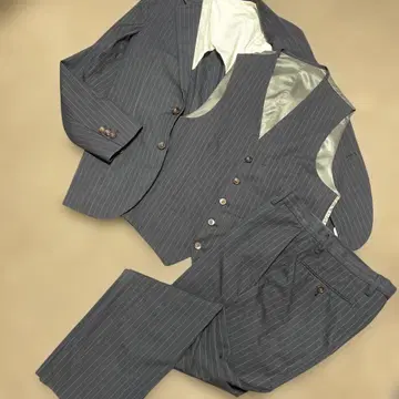 [ 새상품급 ] COMME CA ISM 3피스 수트 셋업 S, M 네이비