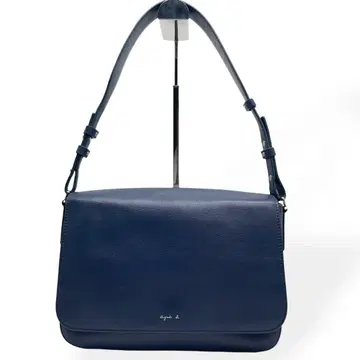 새상품급 agnes b. 애니에스베 숄더백 숄더 네이비 가죽
