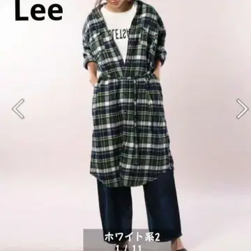 Lee LONG WORK DRESS 체크 셔츠 원피스  소재