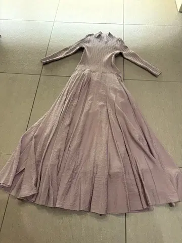 SNIDEL 라벤더 롱 니트 원피스 S