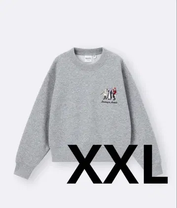 택 포함 미사용 GU [장송의 프리렌] 맨투맨 풀오버 XXL