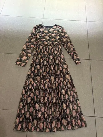 birthday bash 플라워 프린트 맥시 원피스 S