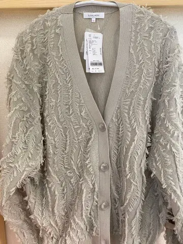 GLOBAL WORK 시어 프린지 가디건 L 사이즈