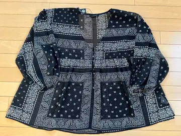 [ 새상품 ] JEANASIS 반다나 패턴 튜닉 블라우스