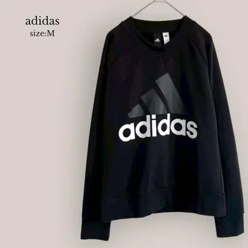 아디다스 adidas 프린트 맨투맨 트레이닝복 로고 크루넥 블랙