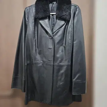 여성용 천연 가죽 코트 자켓