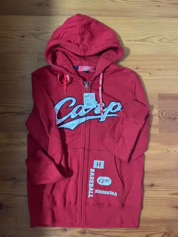 Carp 풀집업 후드티 S 빨간색