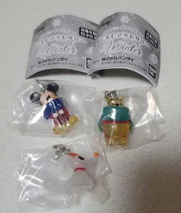 디즈니 캐릭터 메지루시 액세서리 WINTER 3세트