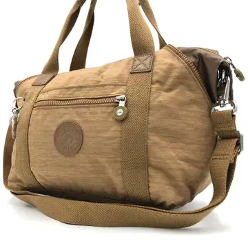 [ 새상품급 ] 키플링 보스턴 백 숄더백 베이지 나일론 경량