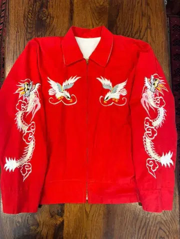 빈티지 스카잔 리버서블 수베니어 자켓 60년대~70년대