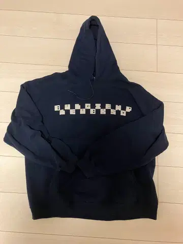 네이비 XL 후드티 로고 프린트 블루 러그 blue lug