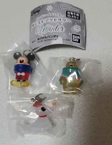 디즈니 캐릭터 메지루시 액세서리 WINTER 3종 세트