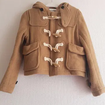 베이지 더플 코트