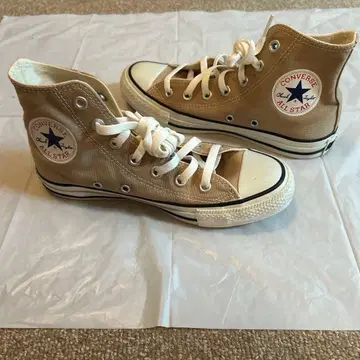CONVERSE ALL STAR 베이지 하이컷 스니커즈