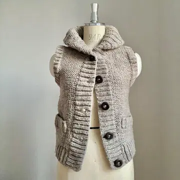 손뜨개질 페루 니트 베스트