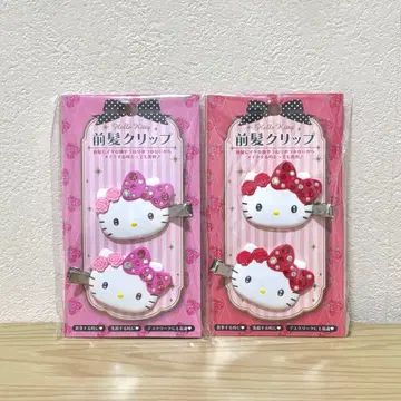 산리오 헬로키티 앞머리 클립 2개 세트