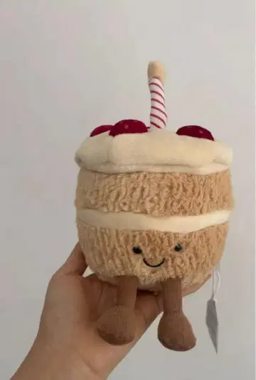 jellycat 딸기 케이크 봉제 인형
