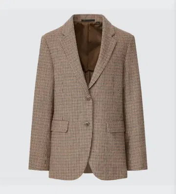 유니클로 UNIQLO 릴랙스 테일러드 자켓 (체크)