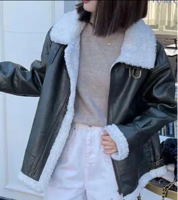 다크 그린 라이더 자켓 보아