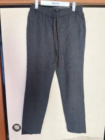 Theory 다크 그레이 체크 무늬 팬츠 S