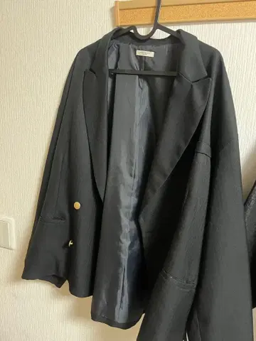 블랙 테일러드 자켓 오버 사이즈