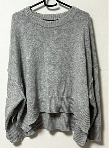 mizuiro ind/미즈이로 인드 와이드 실루엣 크루넥 니트