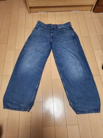 ZARA 벌룬핏 와이드 데님 배기 팬츠