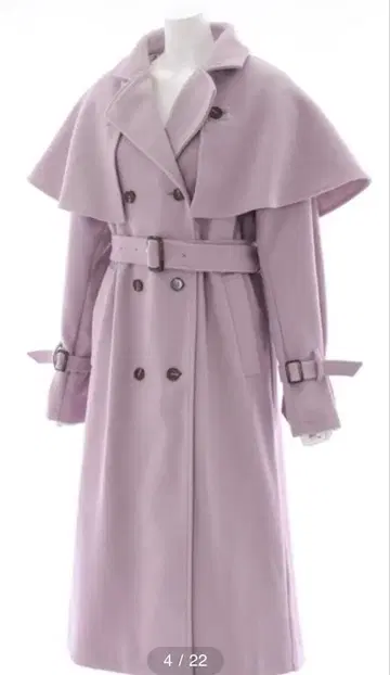 클리어 체스터 코트 롱 코트 프리 사이즈