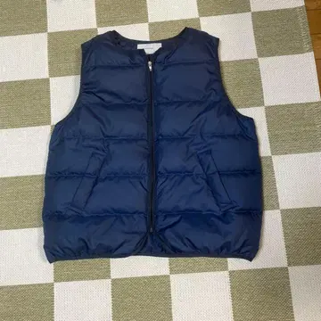 FRAMeWORK 네이비 퀼팅 다운 베스트