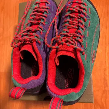 KEEN 아웃도어 신발 그린/레드/퍼플