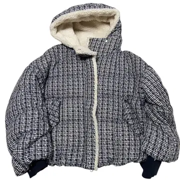 스나이델 트위드 다운 자켓 보아