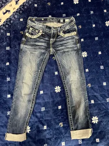 Miss Me Y2K 로우라이즈 스키니 데님