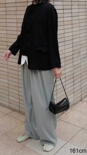 MACHATT 턱 와이드 팬츠 세이지 38