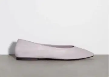 ZARA 천연 가죽 리얼 가죽 플랫슈즈 발레 슈즈 39