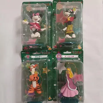 디즈니 크리스마스 오너먼트 복권 미니 라벨 카프 티거 오로라 공주