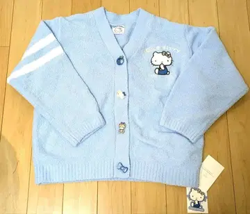 완판템 헬로키티 스나이델 홈 니트 가디건 색스 스카이블루