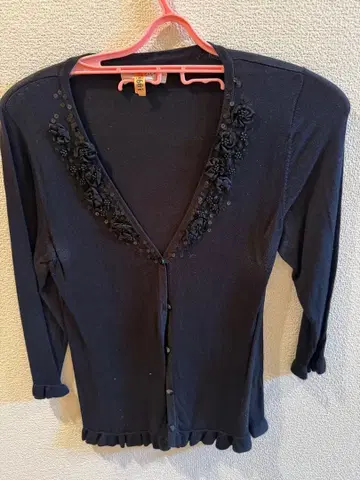 네이비 V넥 가디건 & U넥 상의