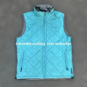 컬럼비아 퀼팅 베스트 나일론 리버서블 L