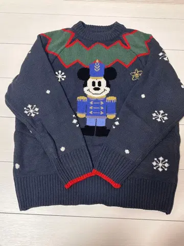디즈니 리조트 미키 스웨터 그레이
