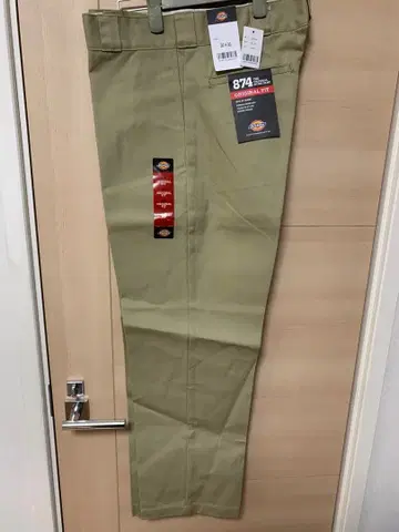 새상품 Dickies ORIGINAL FIT 874 36 x 30 카키