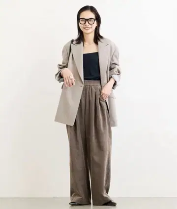 JOURNAL STANDARD 코듀로이 와이드 팬츠 36 브라운