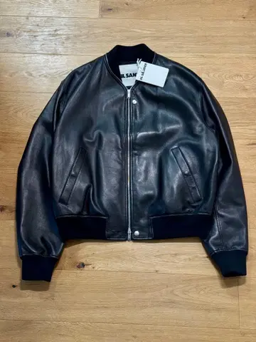 새상품 | JIL SANDER 레더 봄버 자켓 50