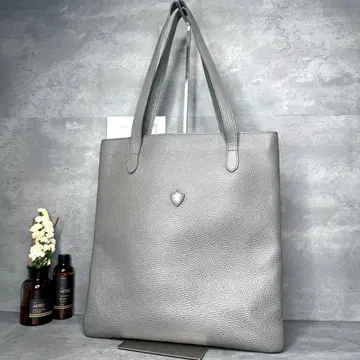 새상품급 샹폴 세리에 가죽 토트백 슈링크 가죽 그레이