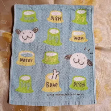 헤이세이 레트로 마더구스 숲 bone dog wan 페이스 타월