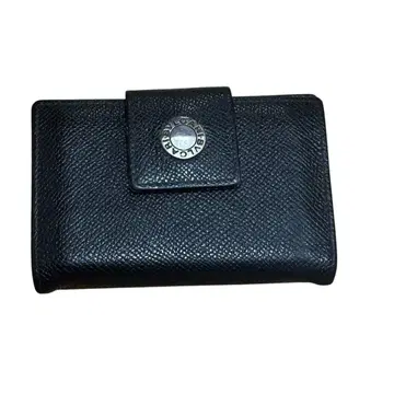 불가리 블랙 가죽 키케이스 스냅 버튼 포함